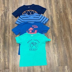 Kids Graphic T-Shirts - Blue and Green Carters Kids Osh Kosh Bundle of‎ 4 Size 7